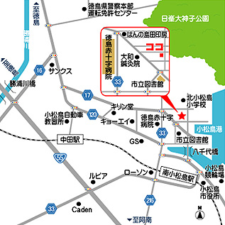 名刺 チラシ等に使用する地図作成 簡易地図 ホームページ制作のジェバアーツ